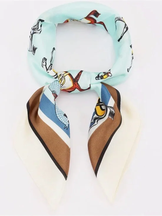 Equestrian Bandana Scarf - Picture 2 of 3